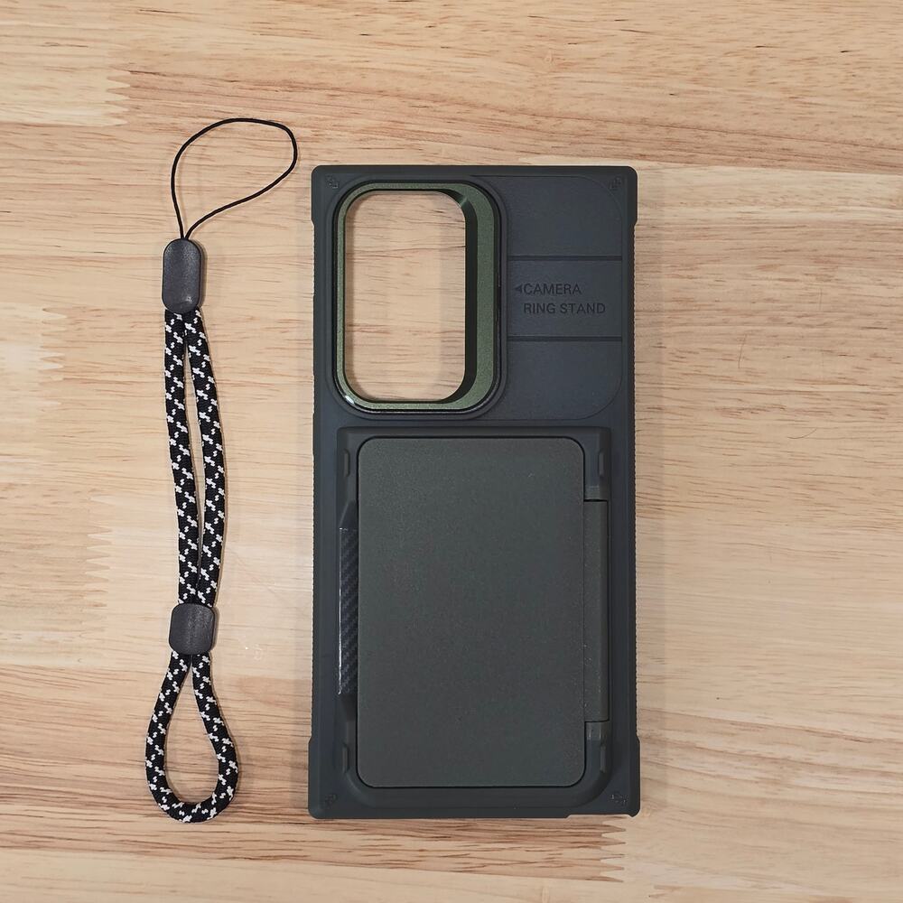 Phone Case For Samsung Galaxy S24 Ultra 6.8" Camera Lens Kickstand Card Green - Picture 5 of 6